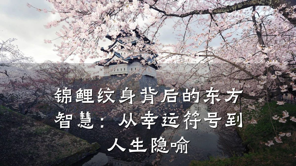 锦鲤纹身背后的东方智慧：从幸运符号到人生隐喻