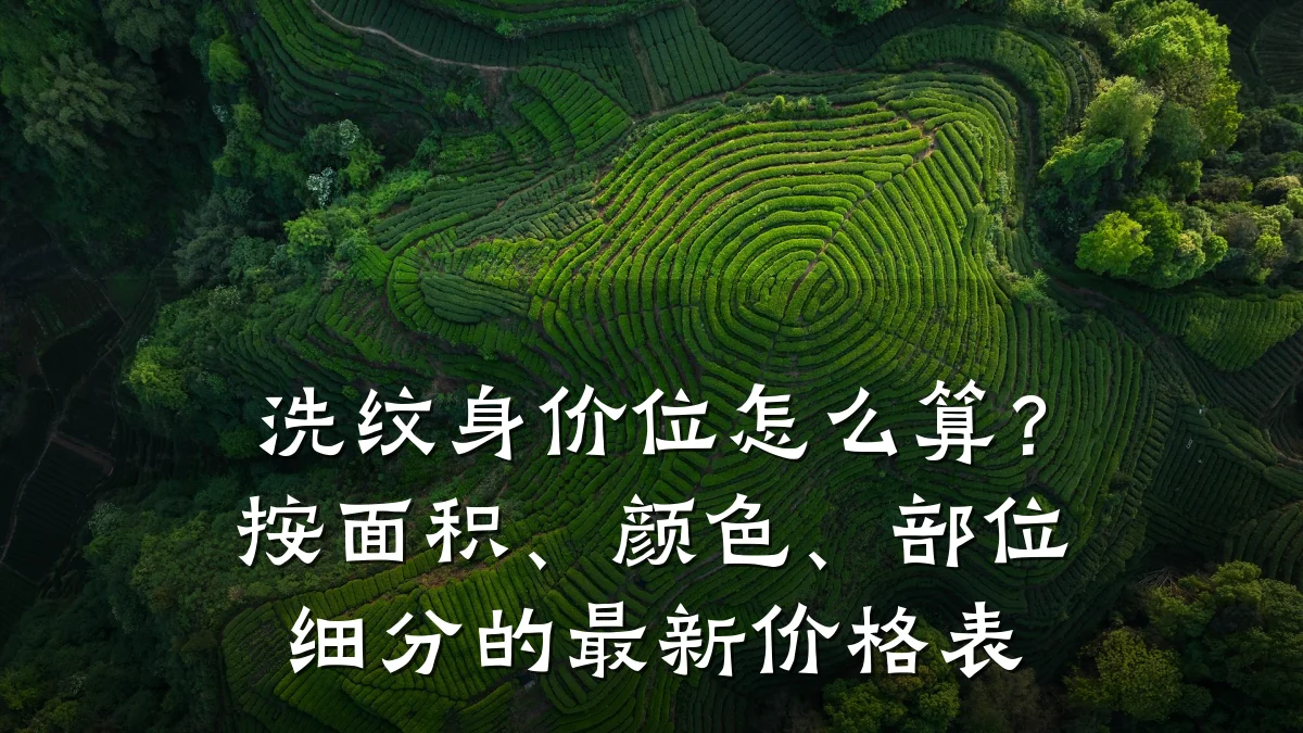 洗纹身价位怎么算?按面积、颜色、部位细分的最新价格表